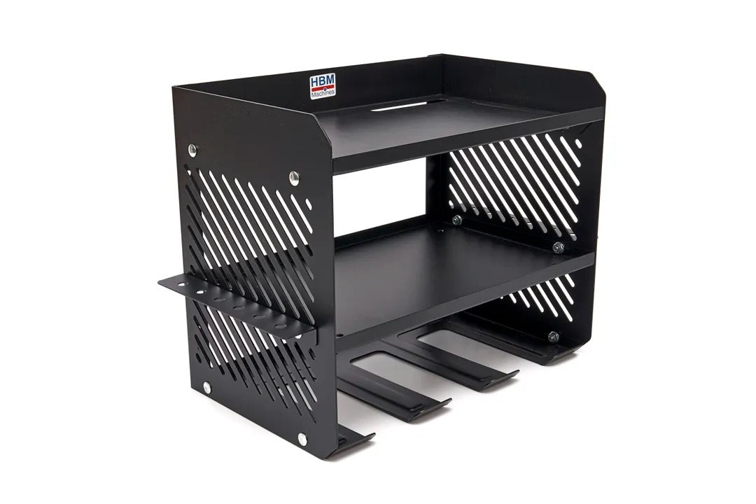 Porta attrezzi-organizzatore da parete per utensili elettrici 3 livelli per officina garage con portacacciaviti Hbm