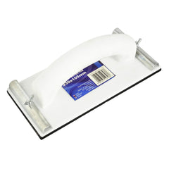 Supporto per carta vetrata, levigatrice manuale blocchetto abrasivo blocco per levigatura di superfici, tampone per carta vetrata ideale in carrozzeria con morsetti ,blocco abrasivo per carteggiare in gomma, 230 x 105 mm, Geko
