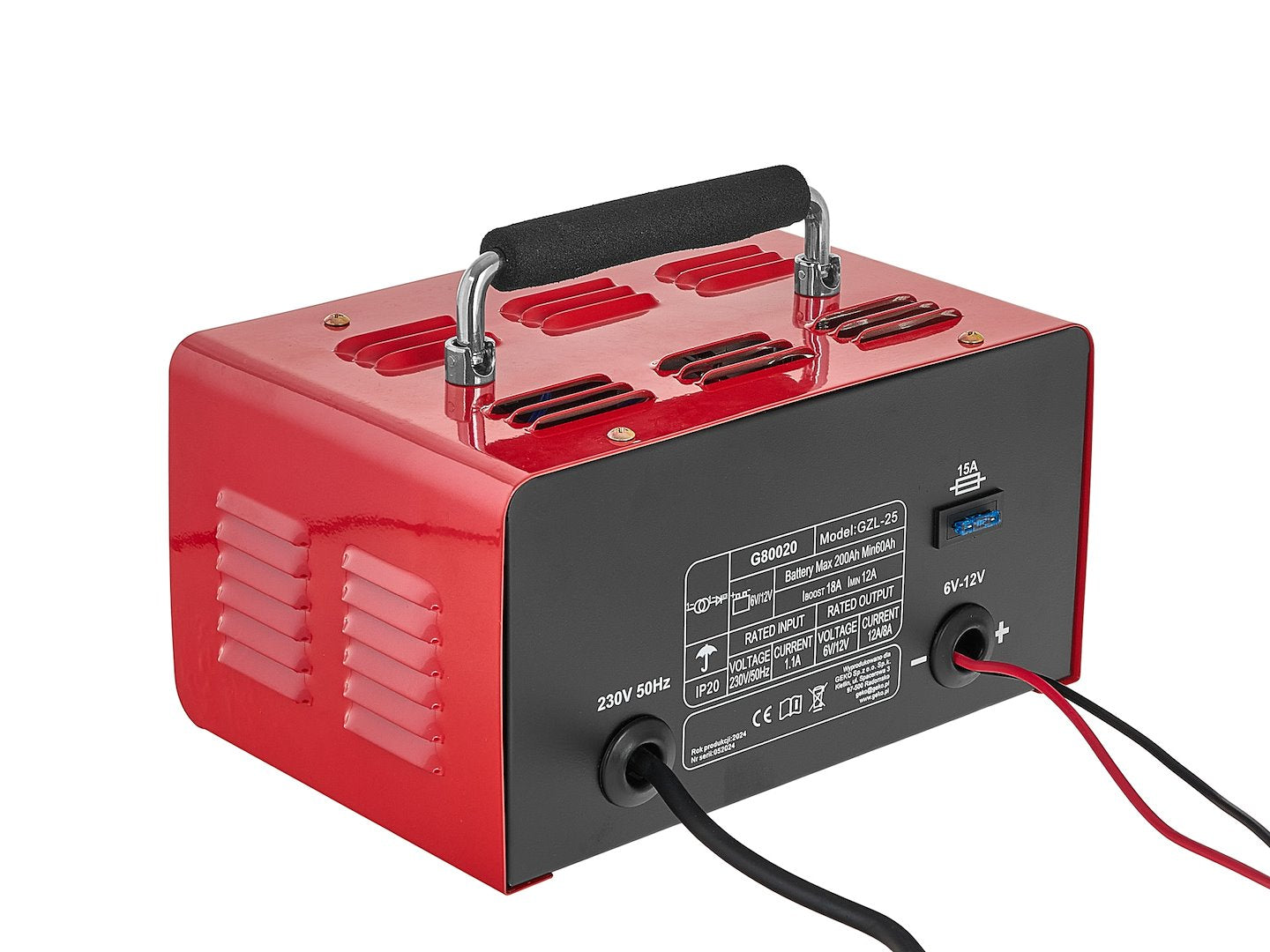 Caricabatterie auto con avviamento 75A, 6/12V, avviatore per batterie auto 20-120 Ah Geko