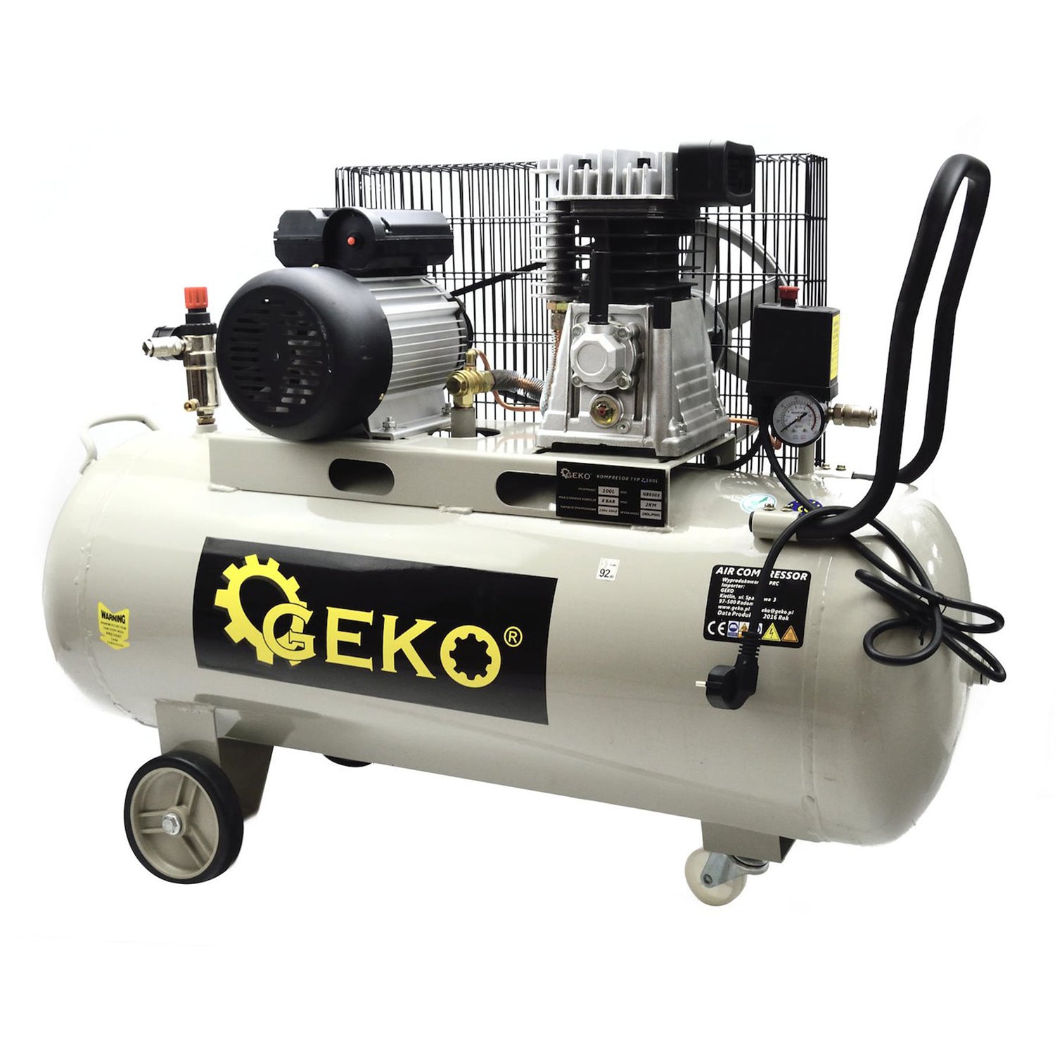 Compressore d’aria 100 L, 390 L/min, 220 V, Geko