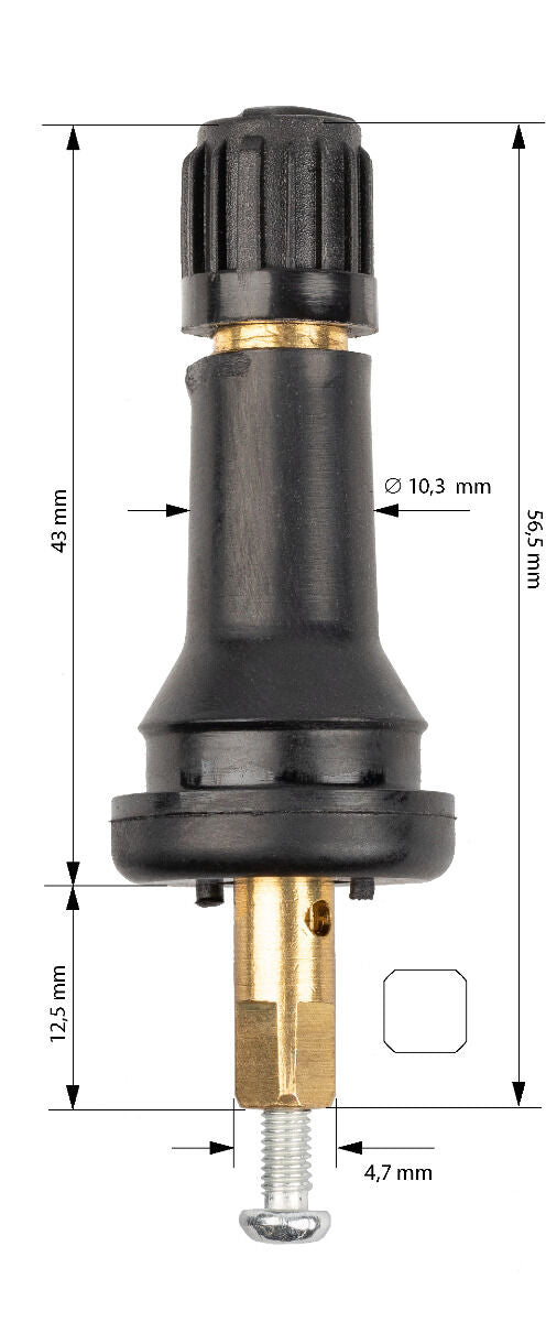 Valvola in gomma sensore pressione del pneumatico Tpms 562-3920 Invento