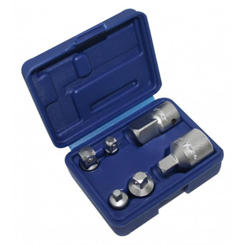 Set-kit adattatore bussola per avvitatore, snodo cardanico in acciaio Cr-V, esagonale a impulsi, 6 pezzi