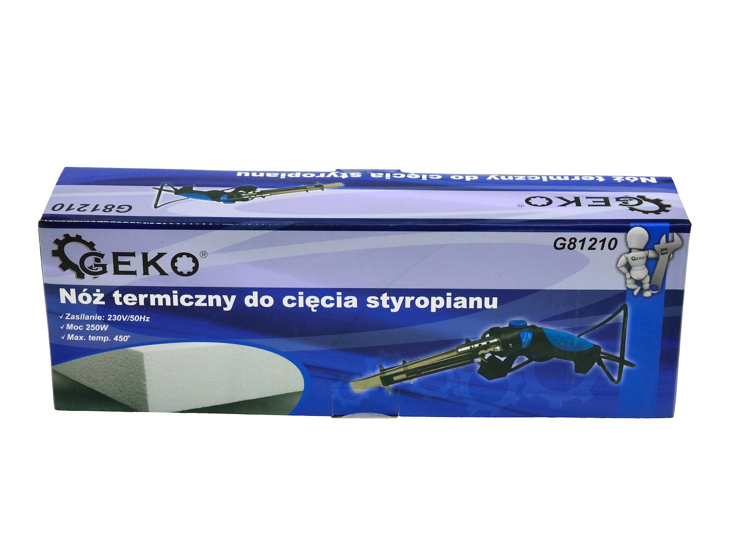 Kit di utensili da taglio in polistirolo, pvc, pp ed eps con coltello caldo elettrico 250 W, cutter elettrico, taglierino termico, profondità taglio 100 mm / 4"