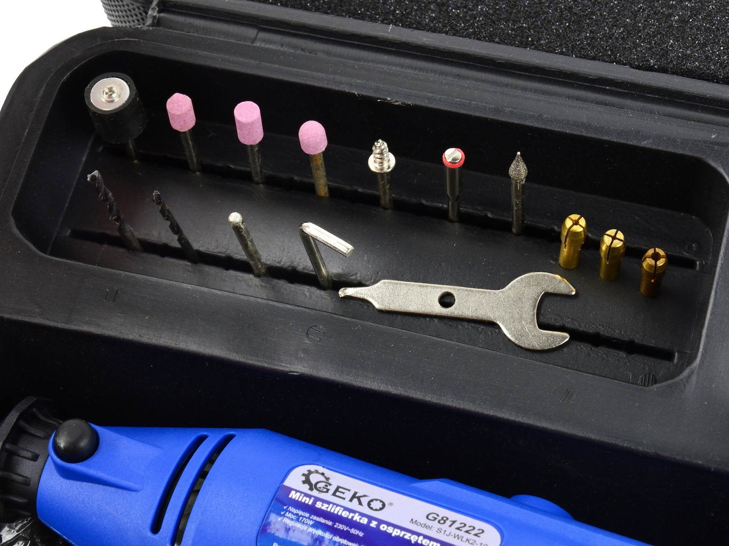 Mini utensile rotante senza fili, kit smerigliatrice con accessori, per incisione, levigatura, lucidatura, foratura, rettifica, kit smerigliatrice mini trapano, 40 pezzi 220 V Geko