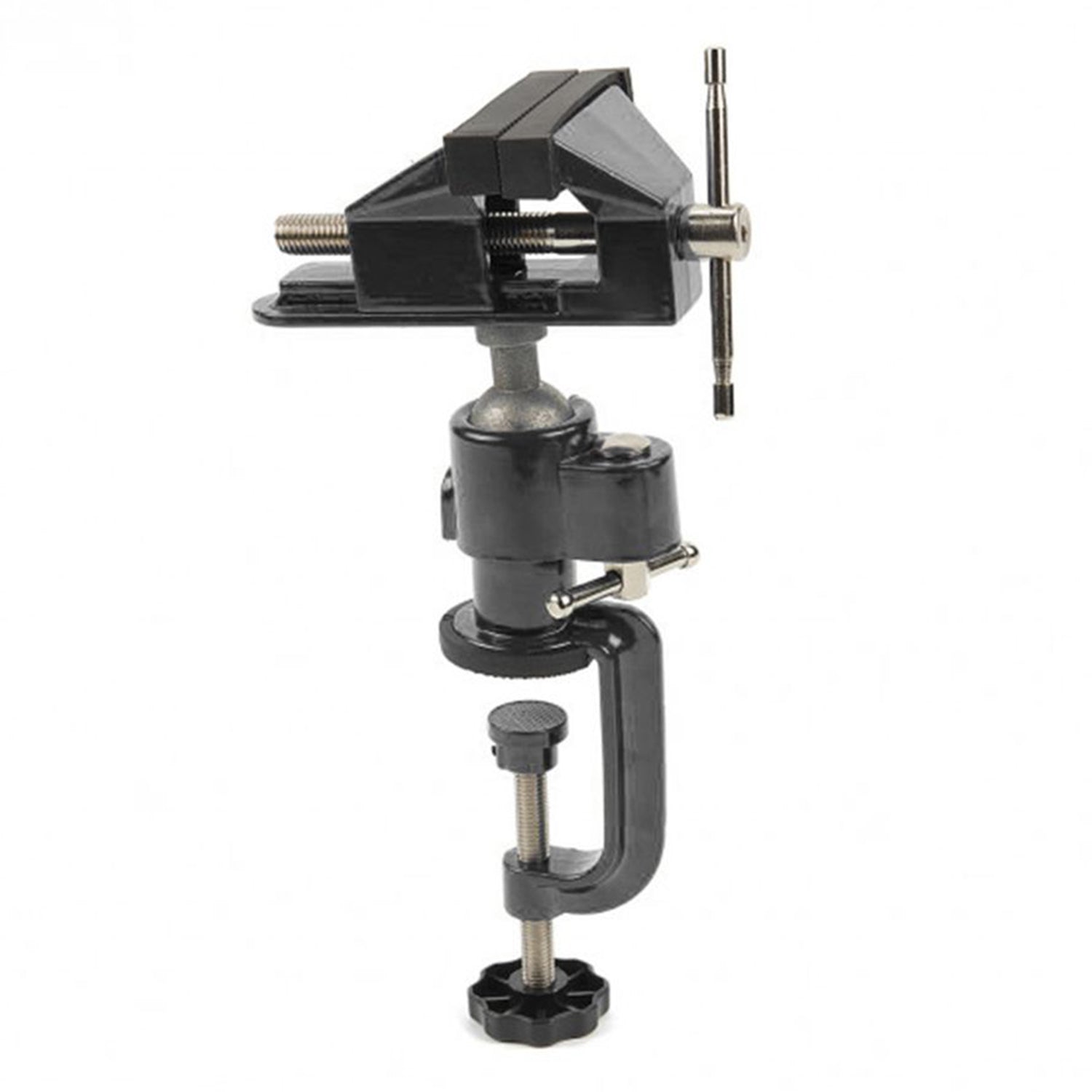 Morsa di precisione da banco con base girevole 360 gradi, morsa da banco rotante-girevole, per uso domestico commerciale da garage officina, morsa da banco apertura 70 mm, Hbm Machines Olanda