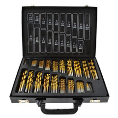 Set di 170 punte trapano al titanio HSS per metallo, 1-10 mm - Geko