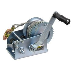 Verricello manuale, portata massima 1134 kg, cavo da 10 m, ideale per traino auto
