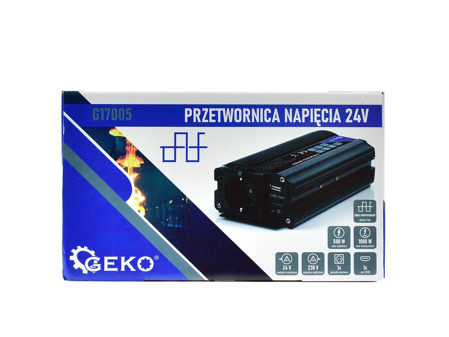Inverter di tensione , convertitore di tensione  24-220 v 500/1000 w