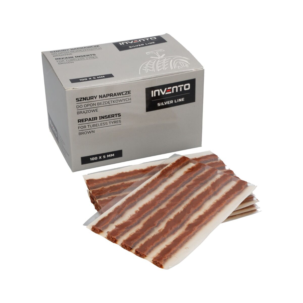 50 pezzi strisce di riparazione di pneumatici tubeless, foratura stringhe, kit gomma cancellare strumento recupero rapido auto nero 100 x 5 mm, corda per riparazione pneumatici auto moto scooter bici
