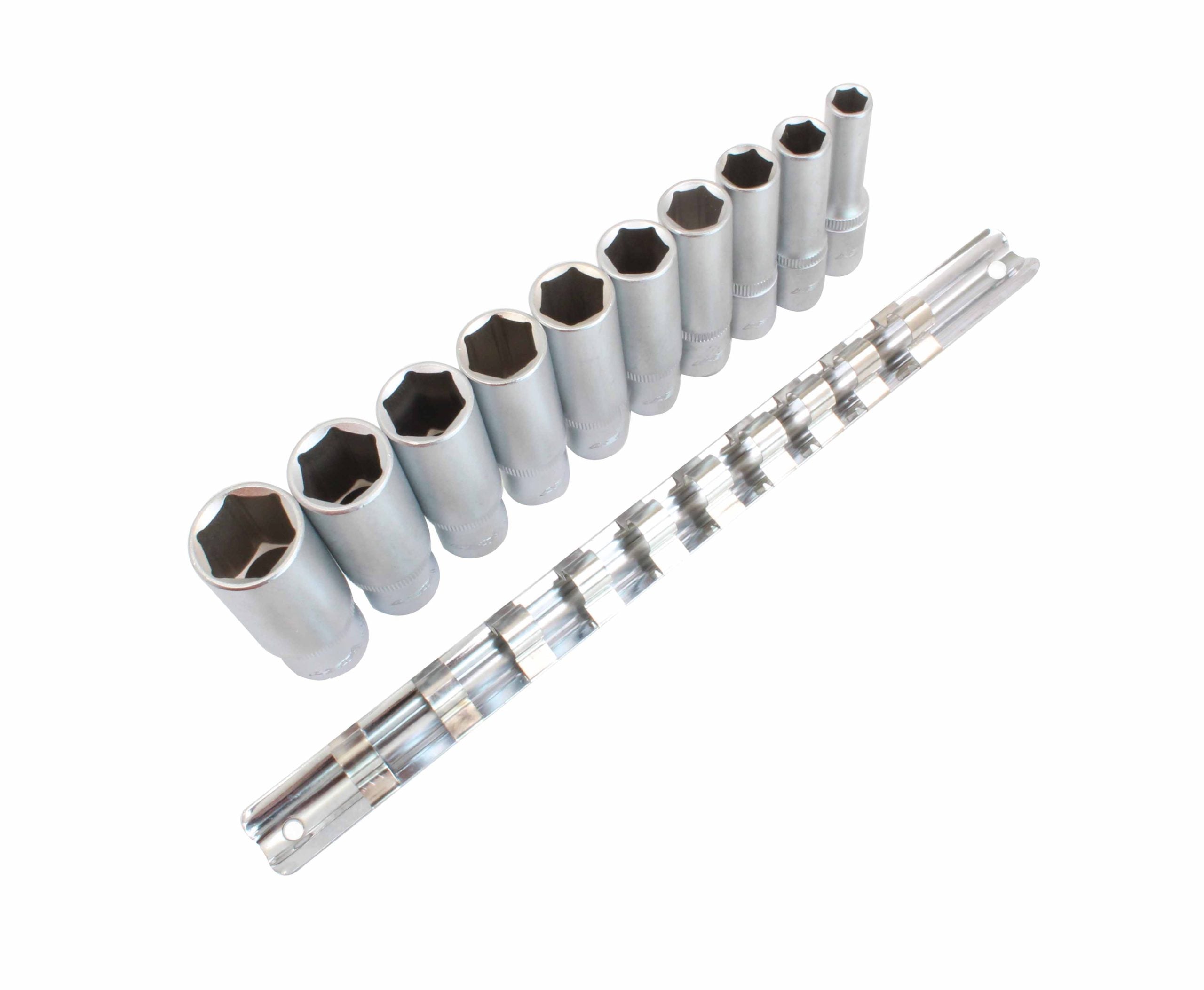 Set chiavi a bussola lunghe, 3/8 8–19 mm 9 pezzi