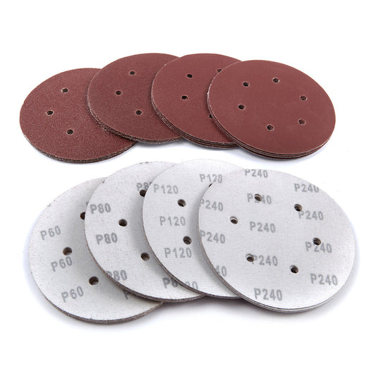 Dischi abrasivi 150mm dischi carta abrasiva kit di levigatura dischetti abrasivi, per lucidatura dischi abrasivi a grana diversa, per metallo e legno 40 pezzi