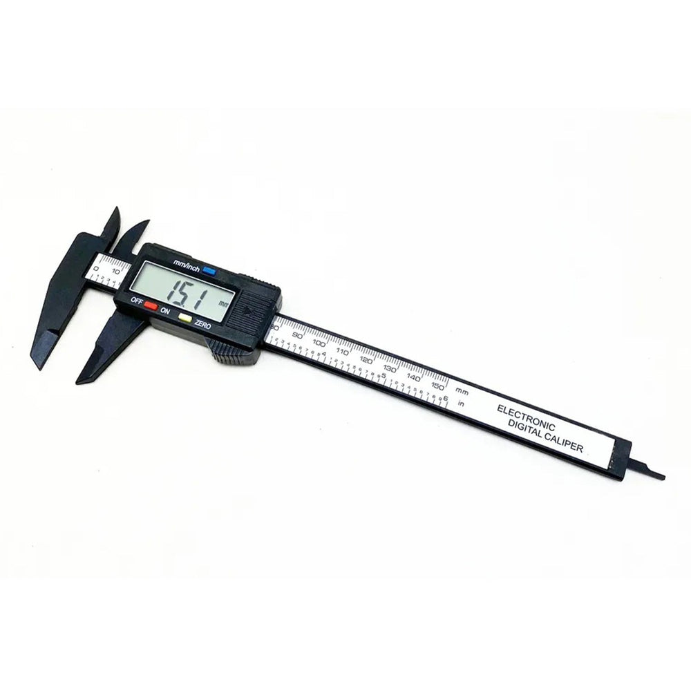 Calibro a corsoio, campo di misura 150x0.01 mm,strumento micrometrico digitale di misurazione della profondita ad alta precisione, conversione mm/pollici, per uso professionale e fai da te Hbm
