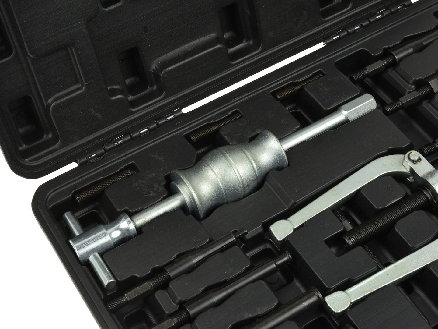 Set estrattore per boccole e cuscinetti interni , kit attrezzi per la rimozione boccole e cuscinetti 8–58 mm, 17 pezzi Geko
