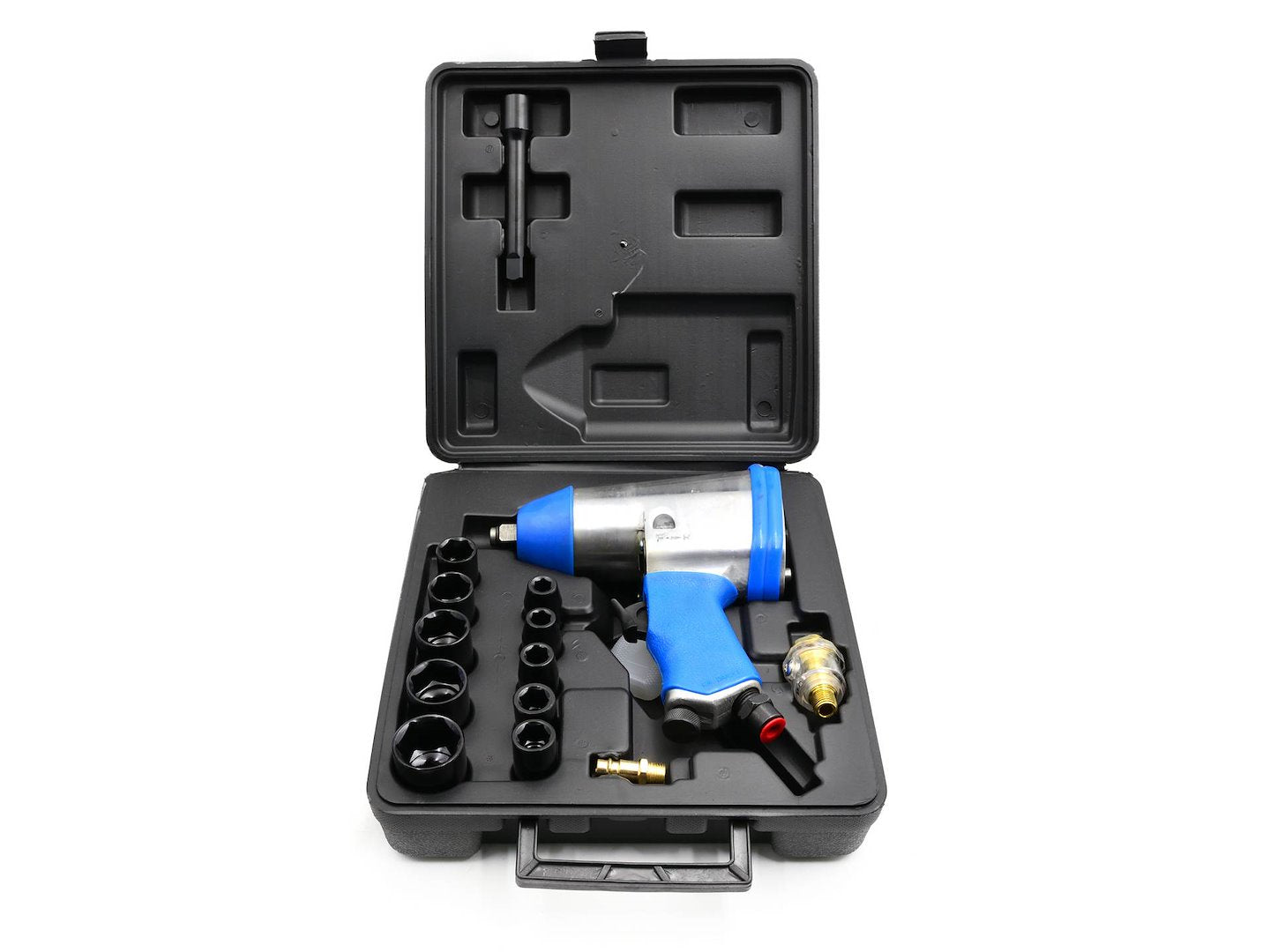 Avvitatore a impulsi pneumatico, professionale, chiave 1/2" con bussole 9–27 mm Geko