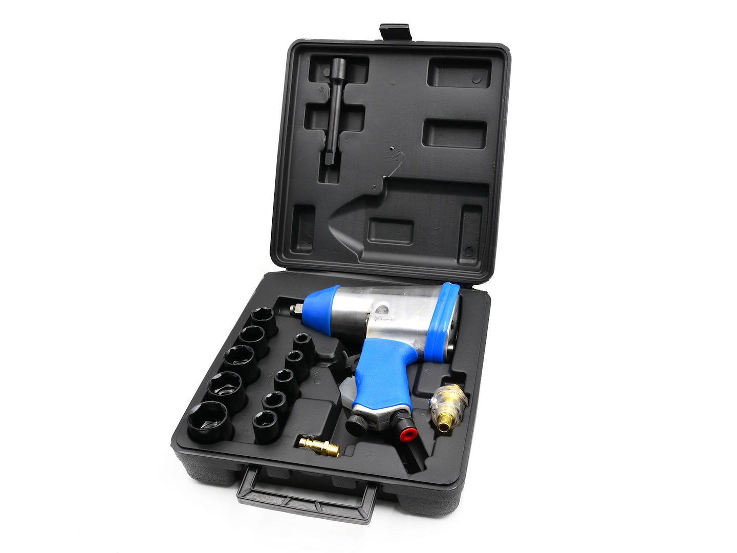 Avvitatore a impulsi pneumatico, professionale, chiave 1/2" con bussole 9–27 mm Geko