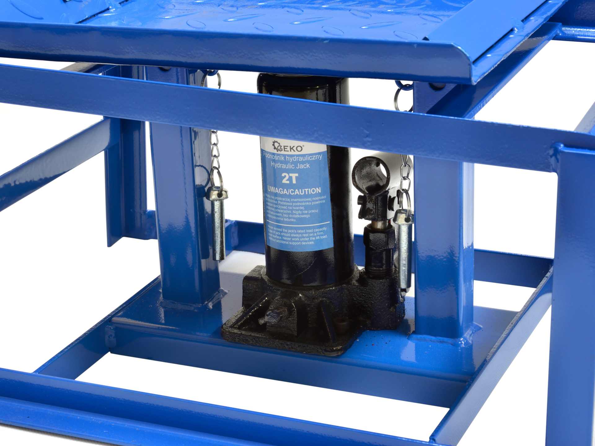 Rampa di sollevamento con martinetto idraulico altezza regolabile 2000 kg per pneumatici max 230 mm, rampa di accesso rampa jack rampa di sollevamento rosso