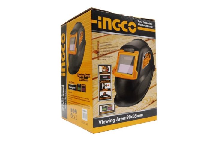 Casco per saldatore anti-cook per saldatura con oscuramento solare automatico regolabile, maschera saldatura, casco per saldatura professionale, Ingco