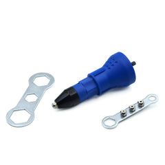 Adattatore per pistola rivettatrice per rivetti ciechi M3–M10 per avvitatori e trapani a batteria Geko