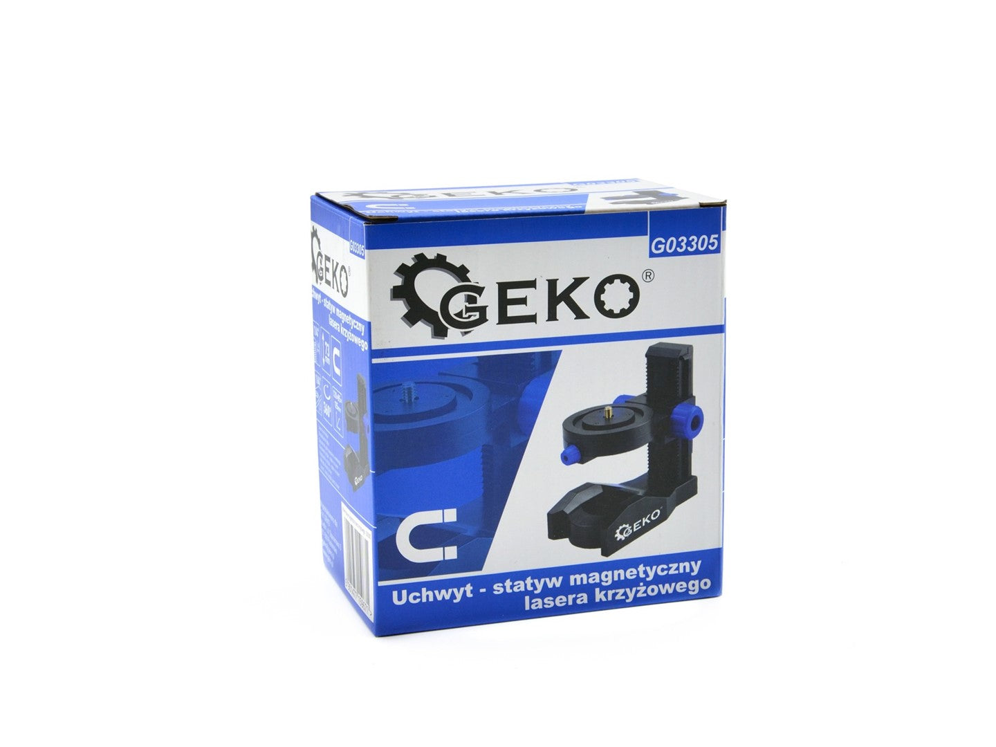 Supporto rotante magnetico per livella laser, compatto e portatile, a linea trasversale laser, Geko