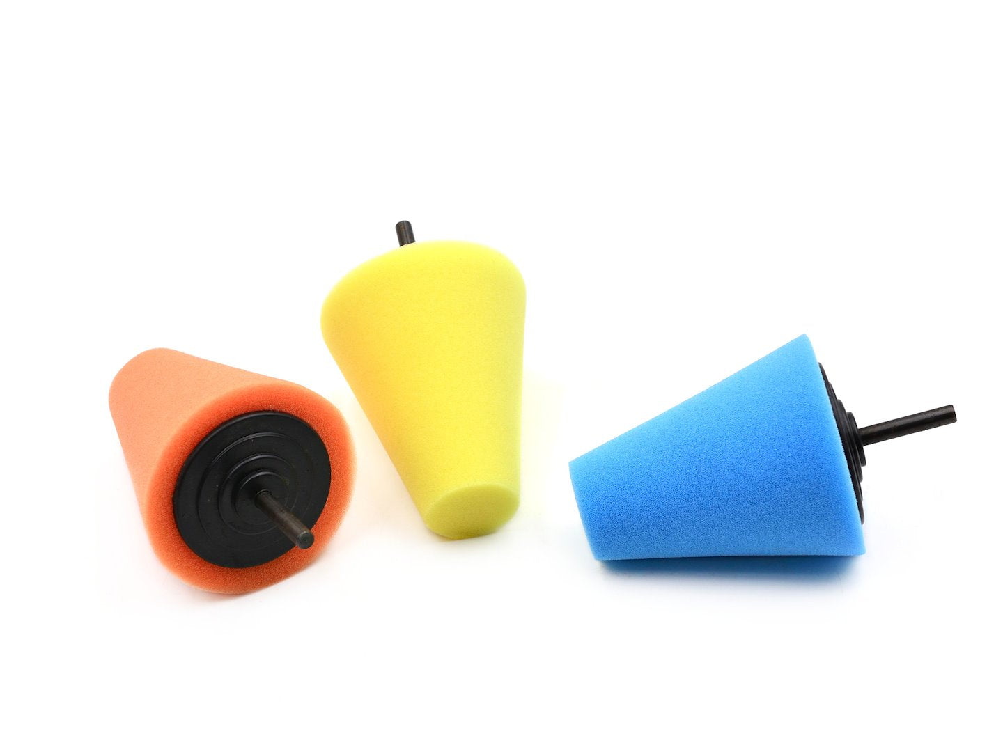 Lucidatura auto set, spugna cono lucidatura, sfera di lucidatura per ruote di automobili automobilistiche cura, per metallo alluminio, acciaio inossidabile, plastica, ceramica, 6 mm 3 pezzi Geko