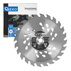 Lama per sega circolare Ø 136 mm × 10 mm × 24 denti, con punte in TCT-carburo di tungsteno, ideale per legno