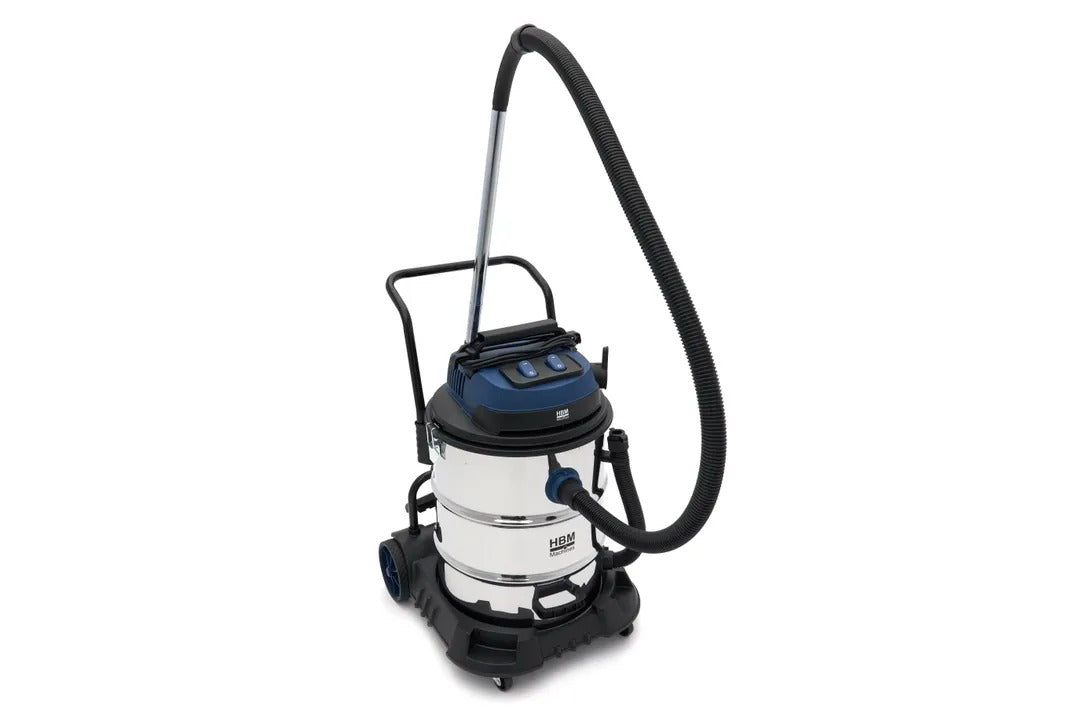 Aspirapolvere aspiratore industriale secco umido per officina casa e auto 2400 W 80 l HBM