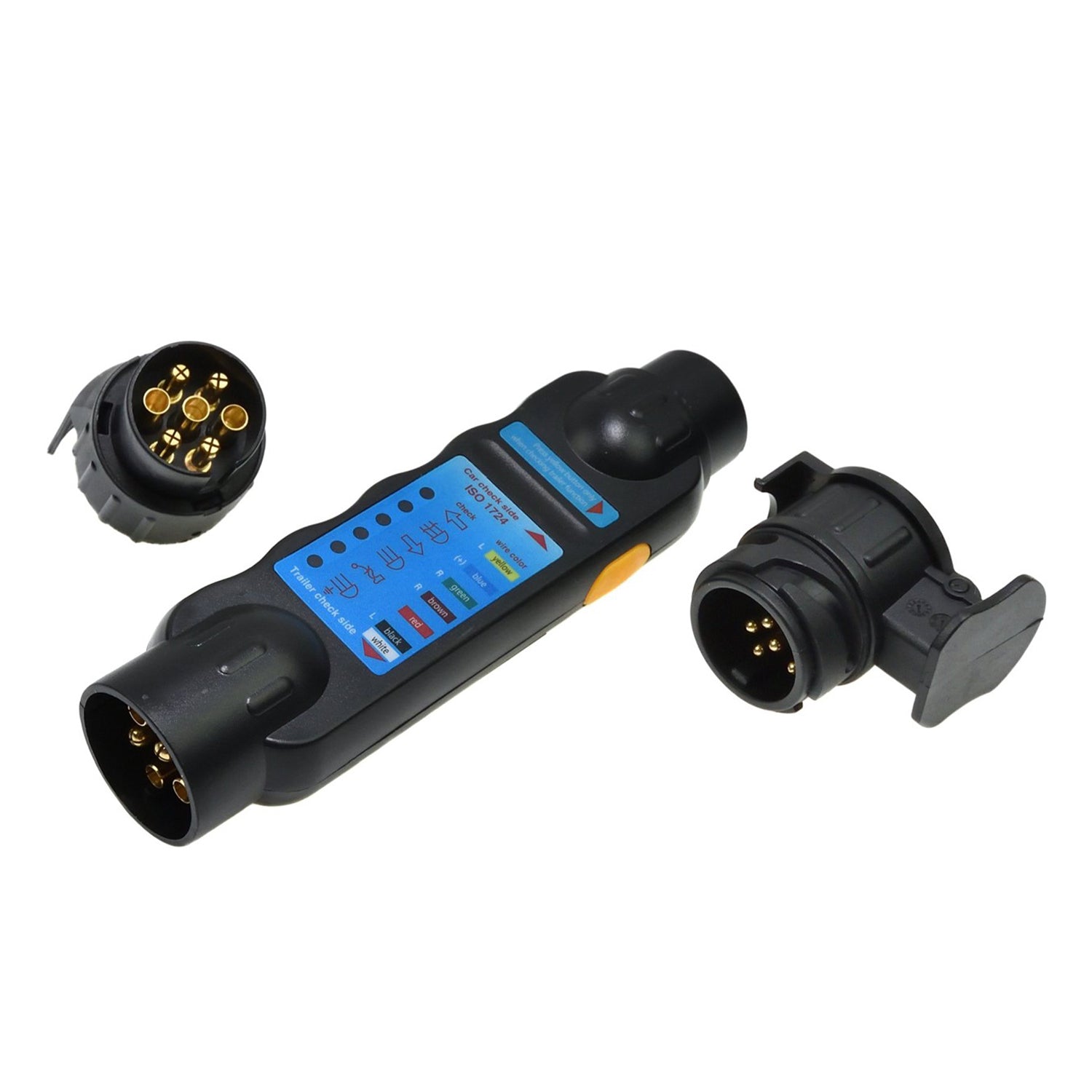 Tester per gancio di traino, tester per presa di traino , strumento diagnostico per cablaggio circuito luci,Geko