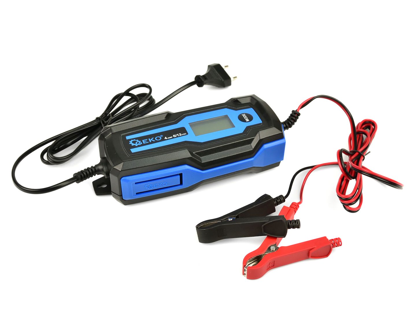 Caricabatterie auto automatico con display LCD 6/12V 4A ,avviatore per batterie auto  4-120Ah