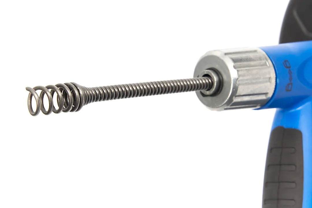 Trivella di scarico, spirale per la pulizia dei tubi sonda sturatubi, 7,5 m, utensili per la rimozione di zoccoli di scarico a serpente per impianti idraulici, con manovella, per tubi diametro 30–50 mm, Hbm Olanda