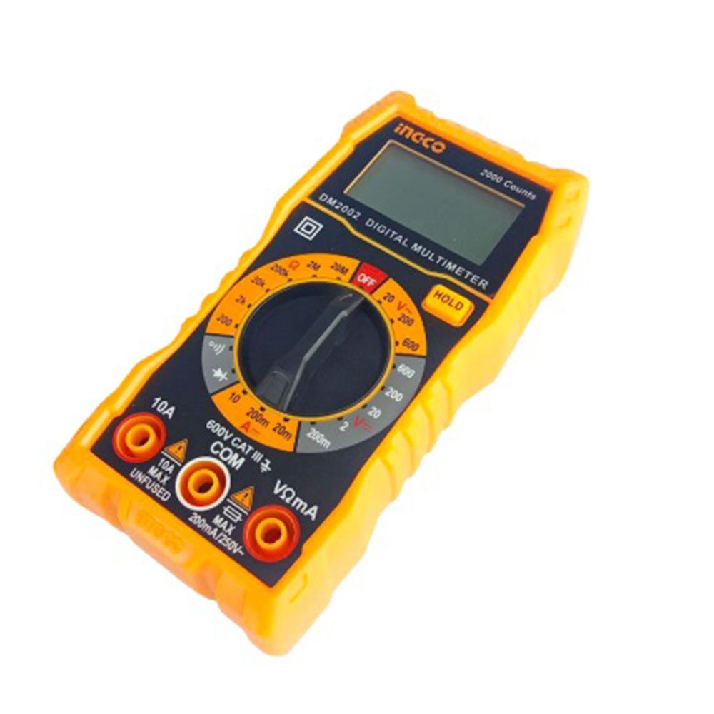 Multimetro digitale, tester portatile, conta tensione ca cc/corrente 200.1 Ingco