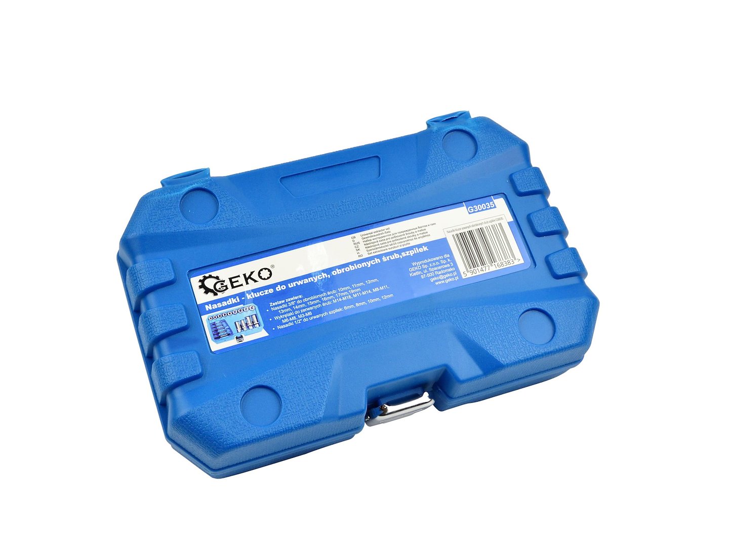 Set di estrattori di bulloni, 18 pezzi set di rimozione di bulloni e dadi a impatto, estrattore di dadi spelati, set di bussole di estrazione per la rimozione di bulloni danneggiati, viti per dadi, 3/8" 1/2", 6–19 mm, M3–M18, Cr-V