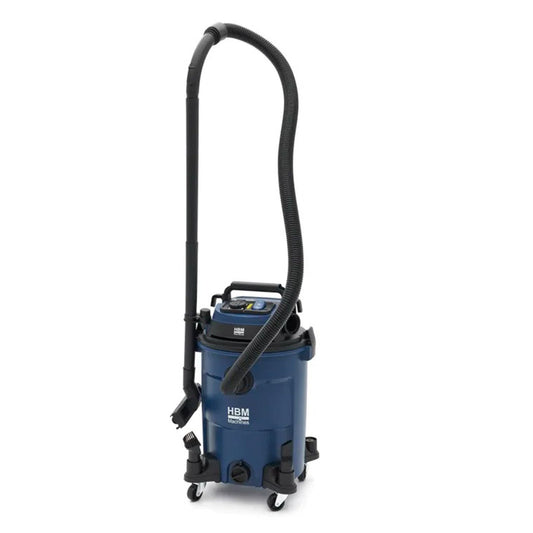 Aspirapolvere aspiratore industriale secco umido per officina casa e auto 1200 W 25 litri HBM