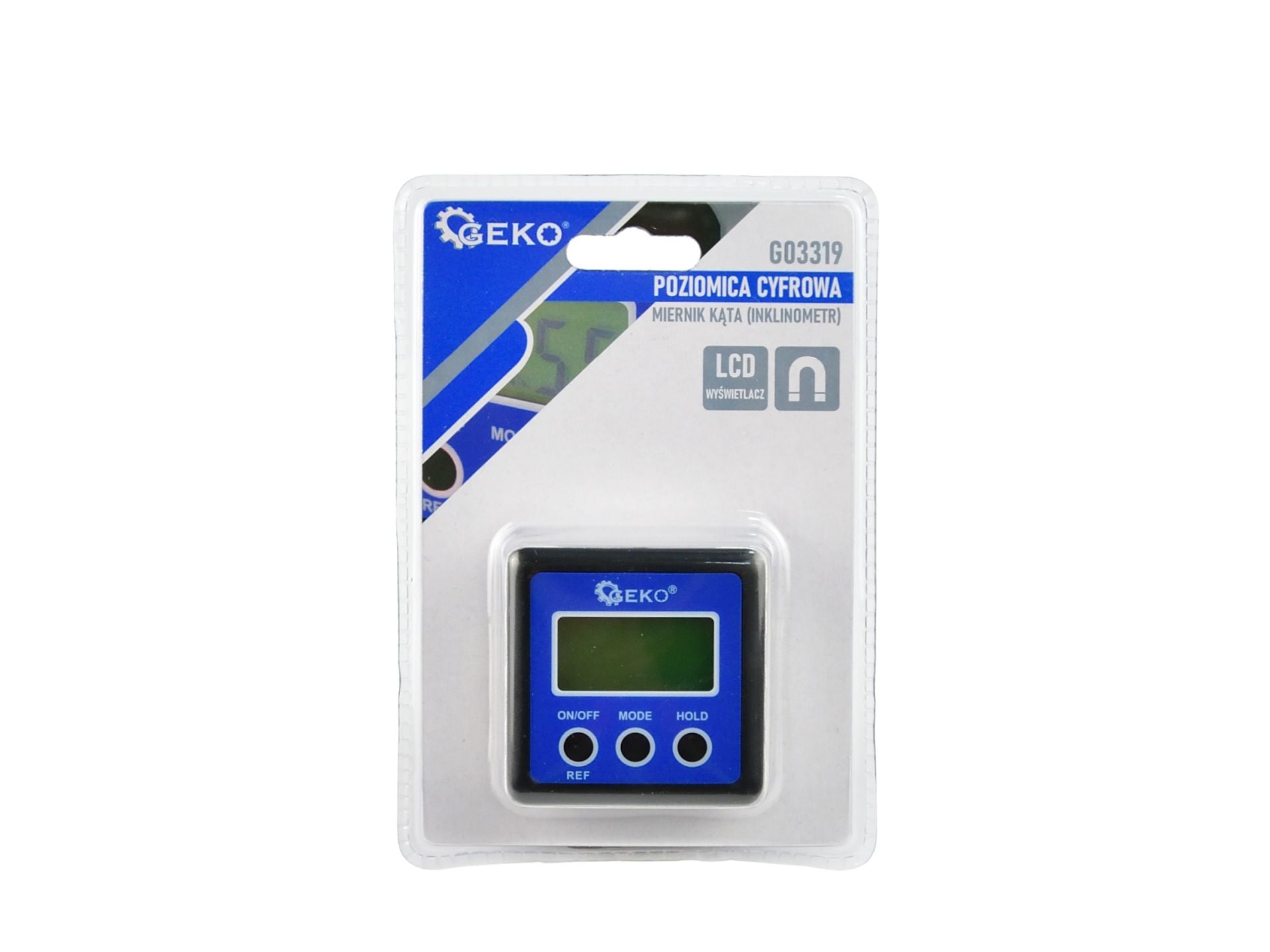 Livella digitale professionale magnetica, inclinometro con display LED, compatta per falegname, goniometro digitale - telemetro laser - inclinometro digitale - per auto, carpenteria, edilizia e muratura, Geko