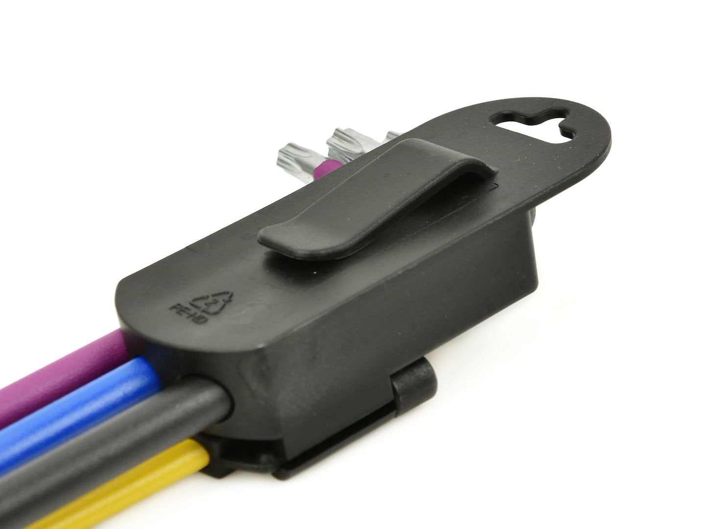 Chiavi Torx lunghe ad L set 9 pezzi, acciaio S2, colorate, set chiavi Torx extra lunghe in pratico supporto, T10 - T50, Tvardy