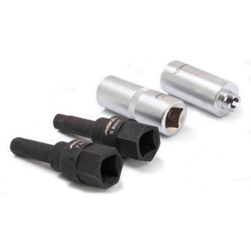8 chiavi bussole rimozione riparazione iniettori common rail Bosch Siemens