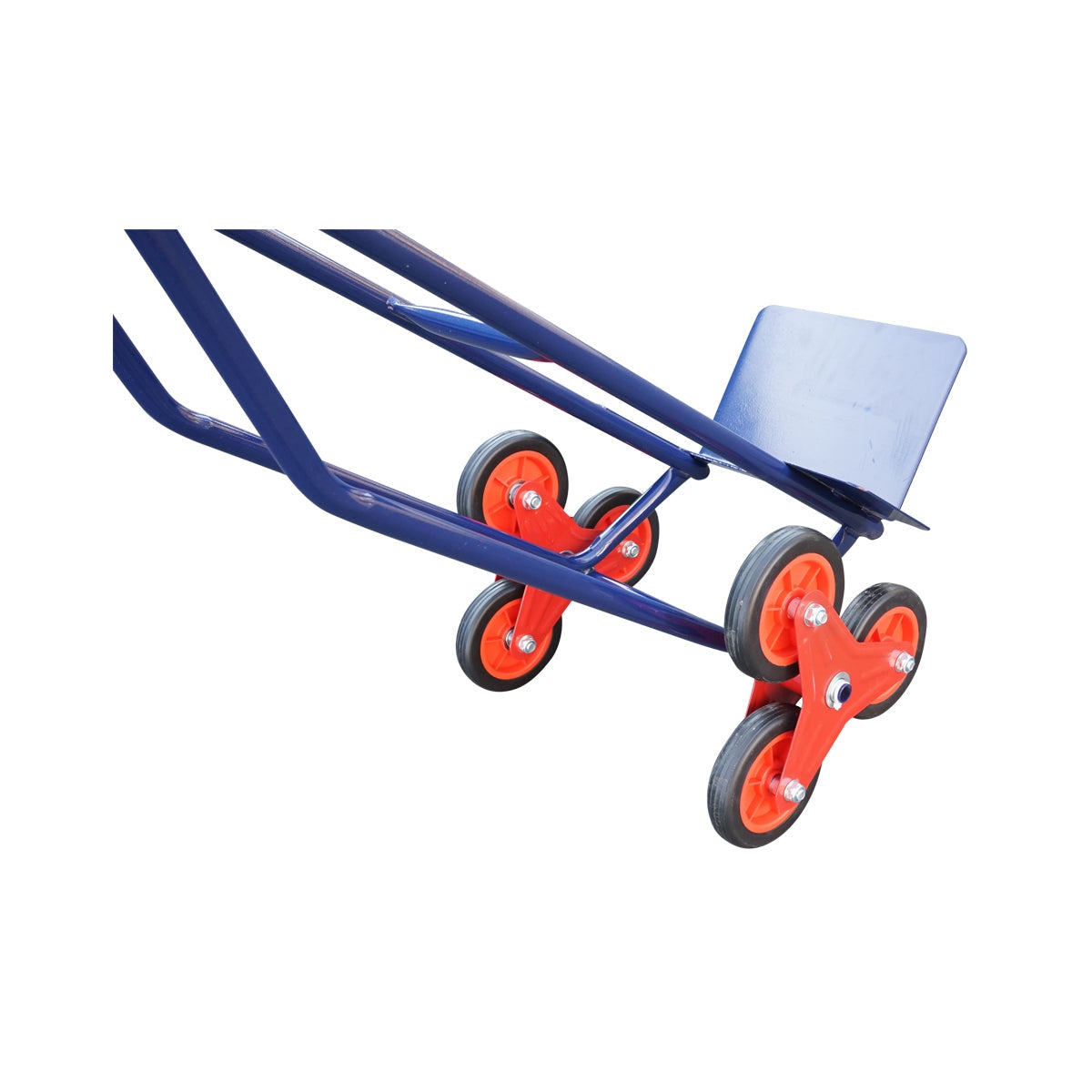 Carrello portapacchi pieghevole 150kg pneumatici maniglie ergonomiche carrellino con 6 ruote portatutto carrelli a mano saliscale in acciaio trasloco porta sacchi trasporto carichi pesanti