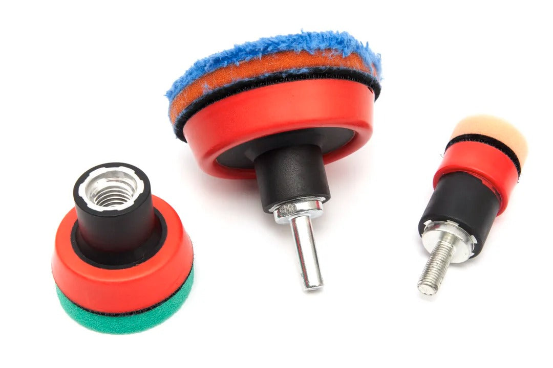 Set spugne per lucidatura in microfibra, pad per cere, polish, detergenti e sigillante vernice, alternativa a lucidatrice, lucidatura, lucidatrice eccentrica, M14 x 6 mm 29 pezzi Hbm Olanda