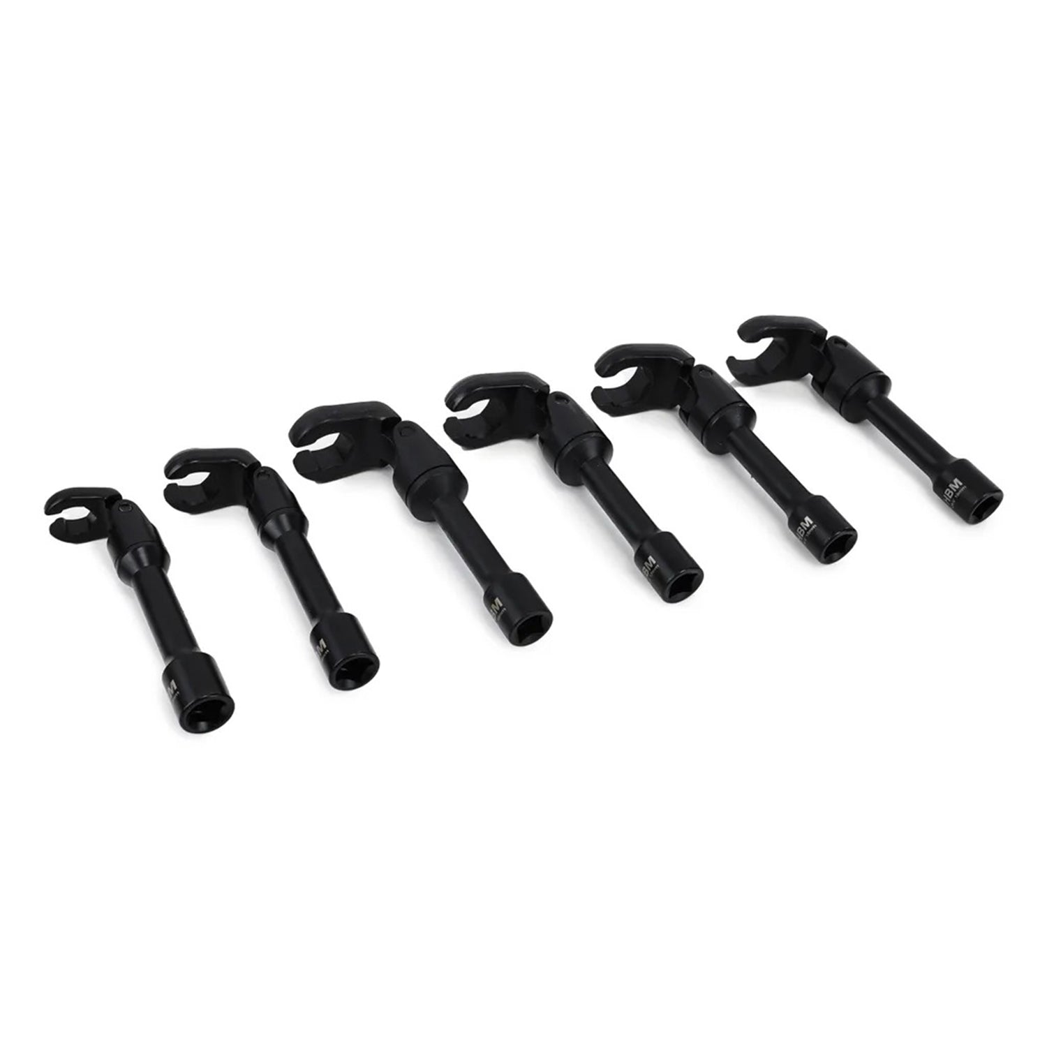 Set di 6 chiavi a bussola per iniettore diesel, set chiavi 3/8" poligonali aperte per raccordi carburatori iniettori, 12-19 mm Hbm