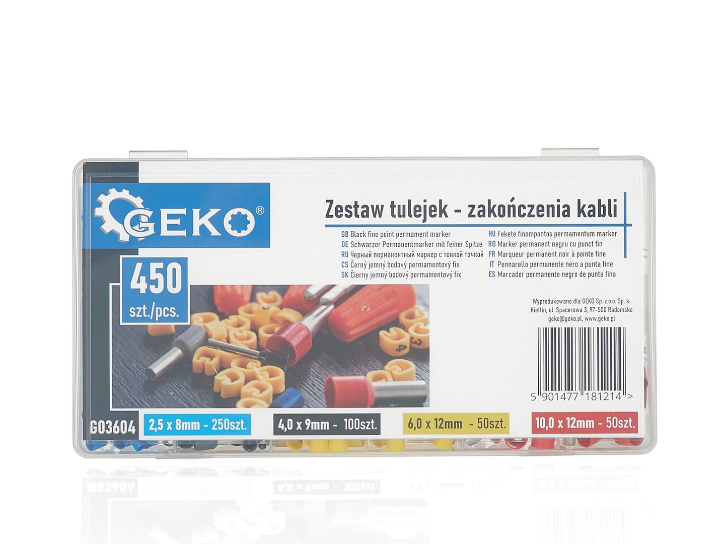 Set di tubi termoretraibili, colore nero, rosso, giallo, blu per cavi di isolamento, kit di tubi termorestringenti, assortimento per avvolgimento di cavi isolanti elettrici, 450 pezzi Geko