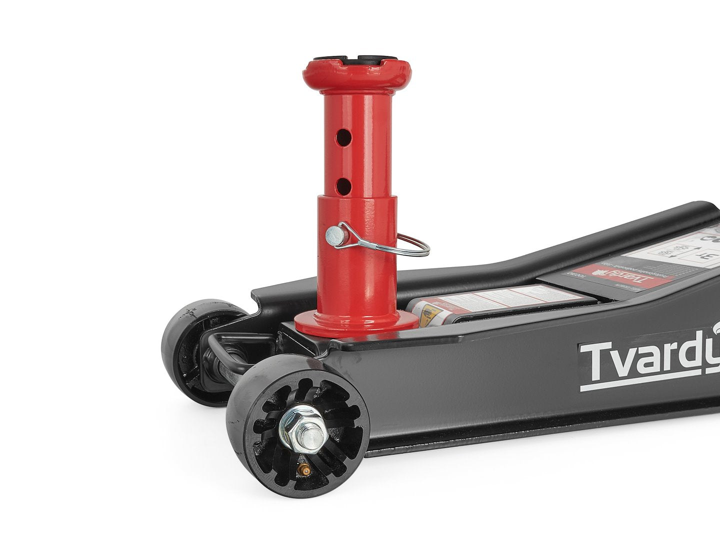 Cric sollevatore auto, martinetto idraulico professionale a carrello con profilo ribassato, 2/3 t, a doppio pistone, altezza di sollevamento 98–760 mm