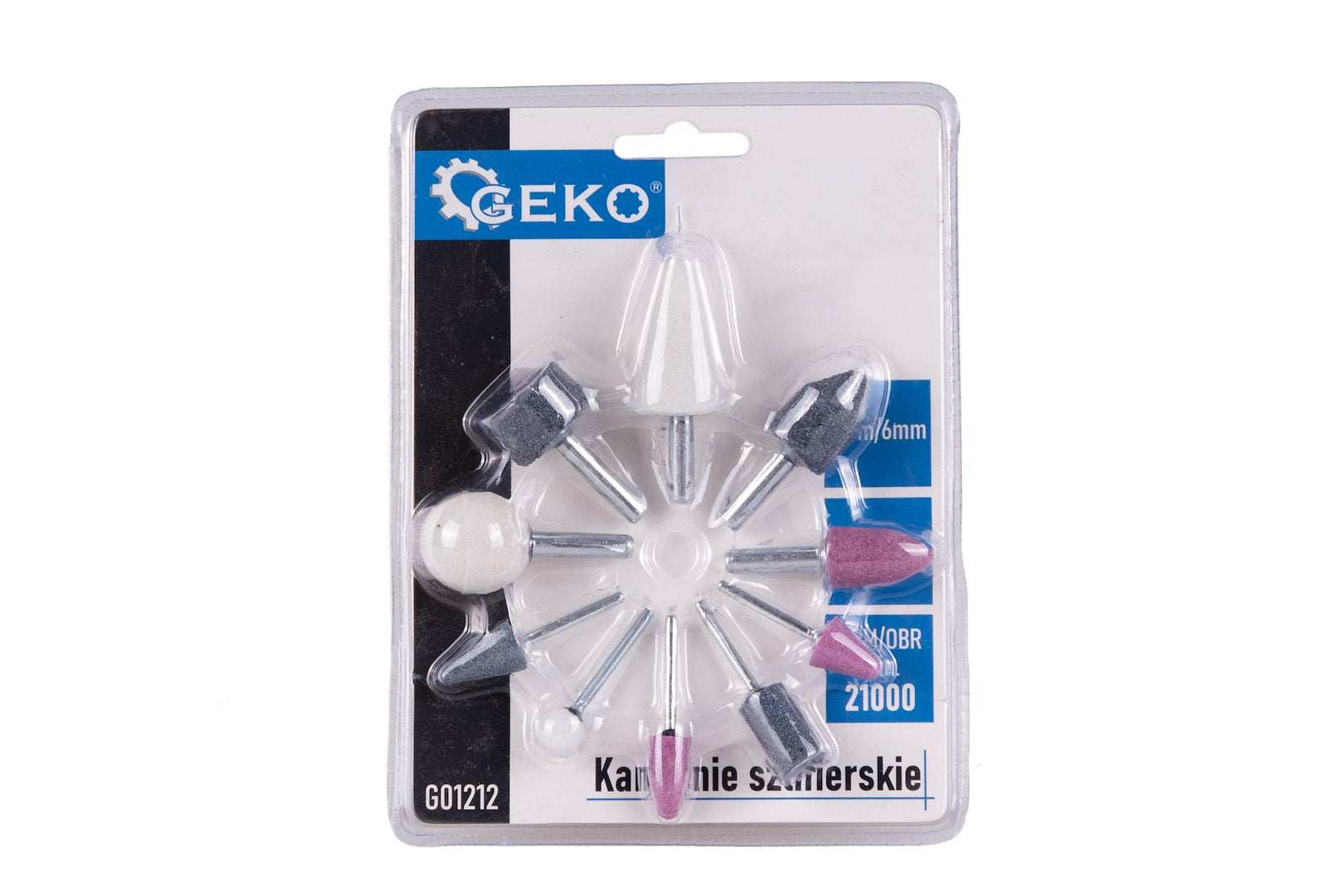 Set molette abrasive rotative per trapano 10 pezzi, fornitura per utensili rotanti per molatura/levigatura, diametro 3mm 6 mm - Geko