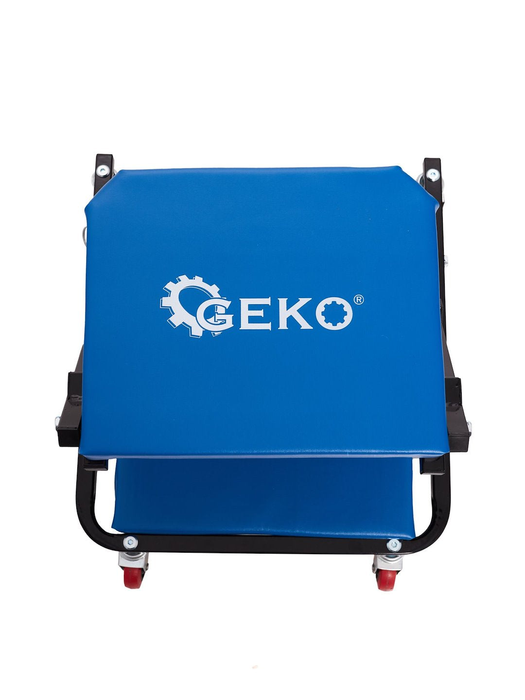 Sgabello per officina con ruote, sgabello di montaggio, carrello meccanico 2 in 1 sedia e lettino da lavoro, sgabello da officina su ruote, sgabello meccanico garage, Geko