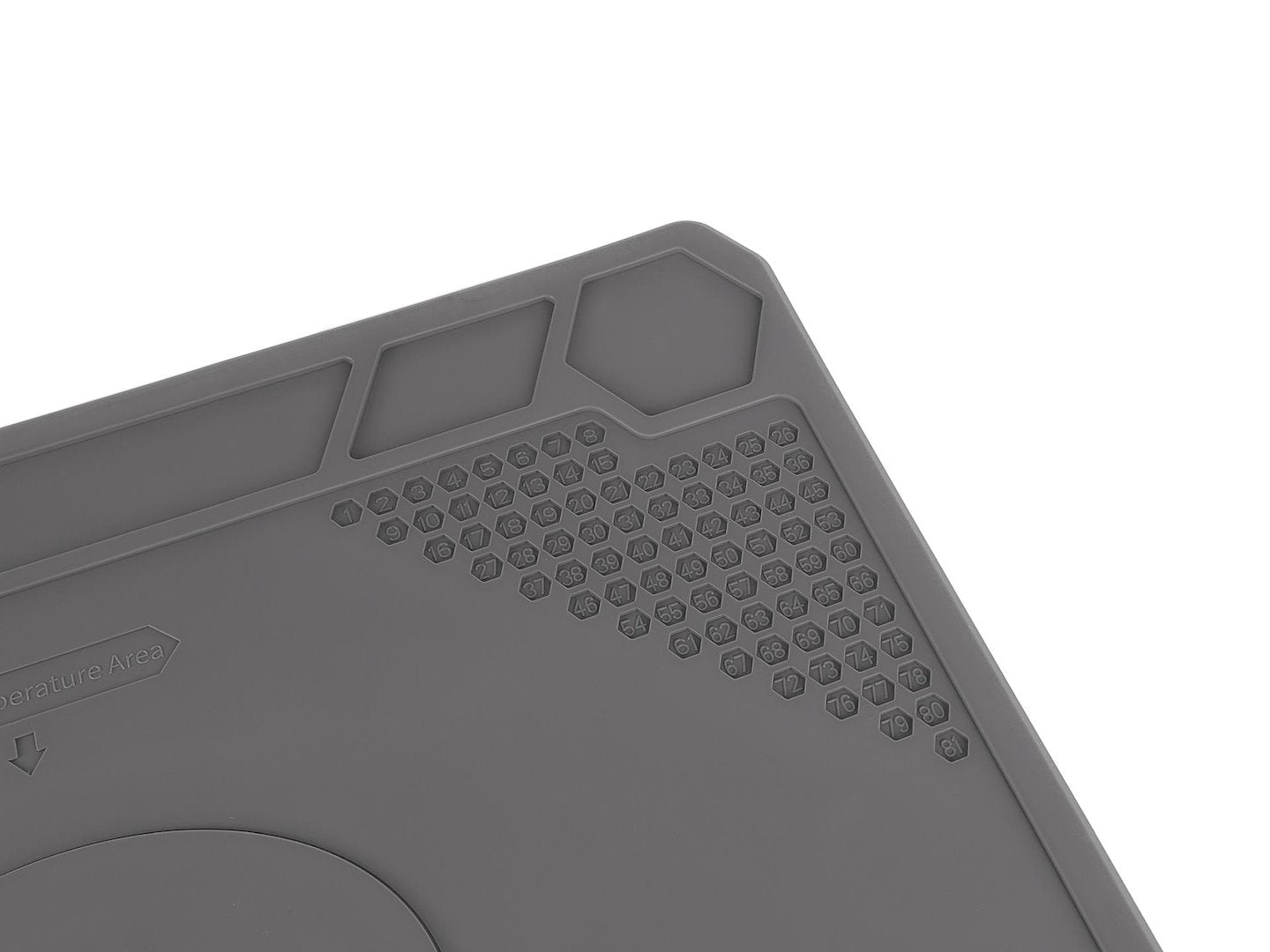 Tappeto per saldatura silicone isolante, work pad resistente al calore a 500 ℃ davvero, c'è più spazio per riparare il laptop, il cellulare, la fotocamera, ecc, 350 × 220 mm