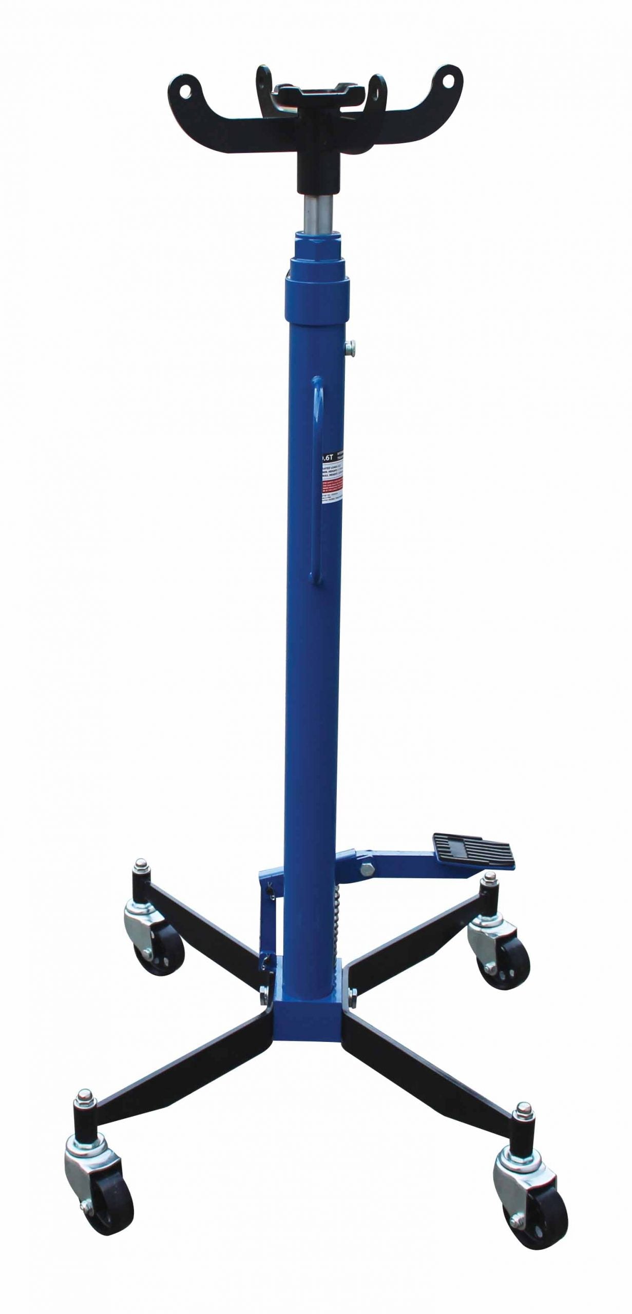Cric sollevatore idraulico per il cambio, martinetto di  trasmissione idraulico 600 kg, 117–200 cm, Asta.