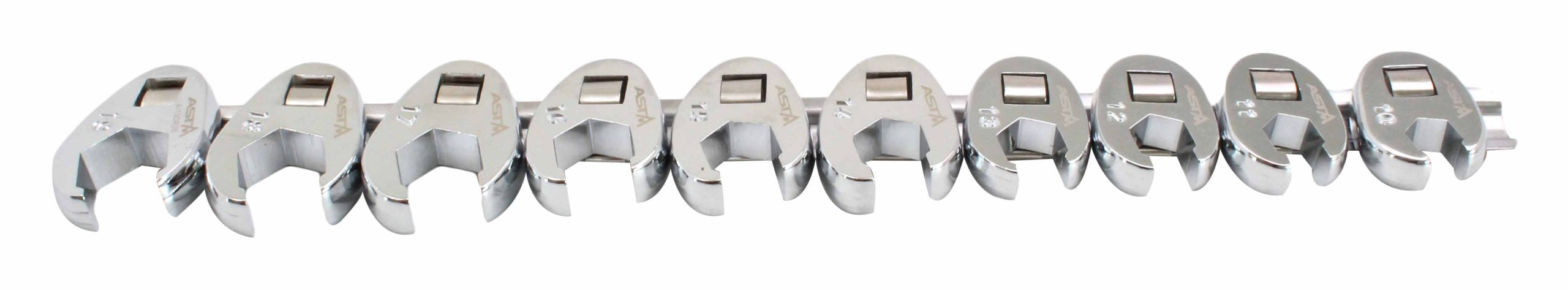 Set di chiavi metriche per dadi svasati, 10–19 mm 3/8