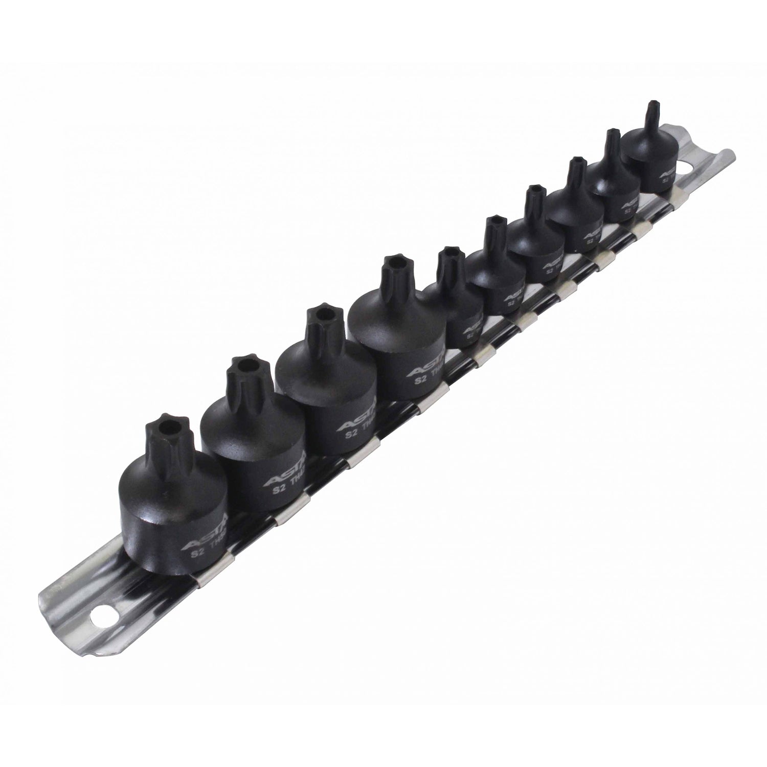 Set chiavi a bussola Torx a impatto con foro T10-T50, con attacco 1/4'' 3/8''