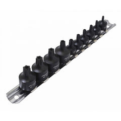 Set chiavi a bussola Torx a impatto con foro T10-T50, con attacco 1/4'' 3/8''