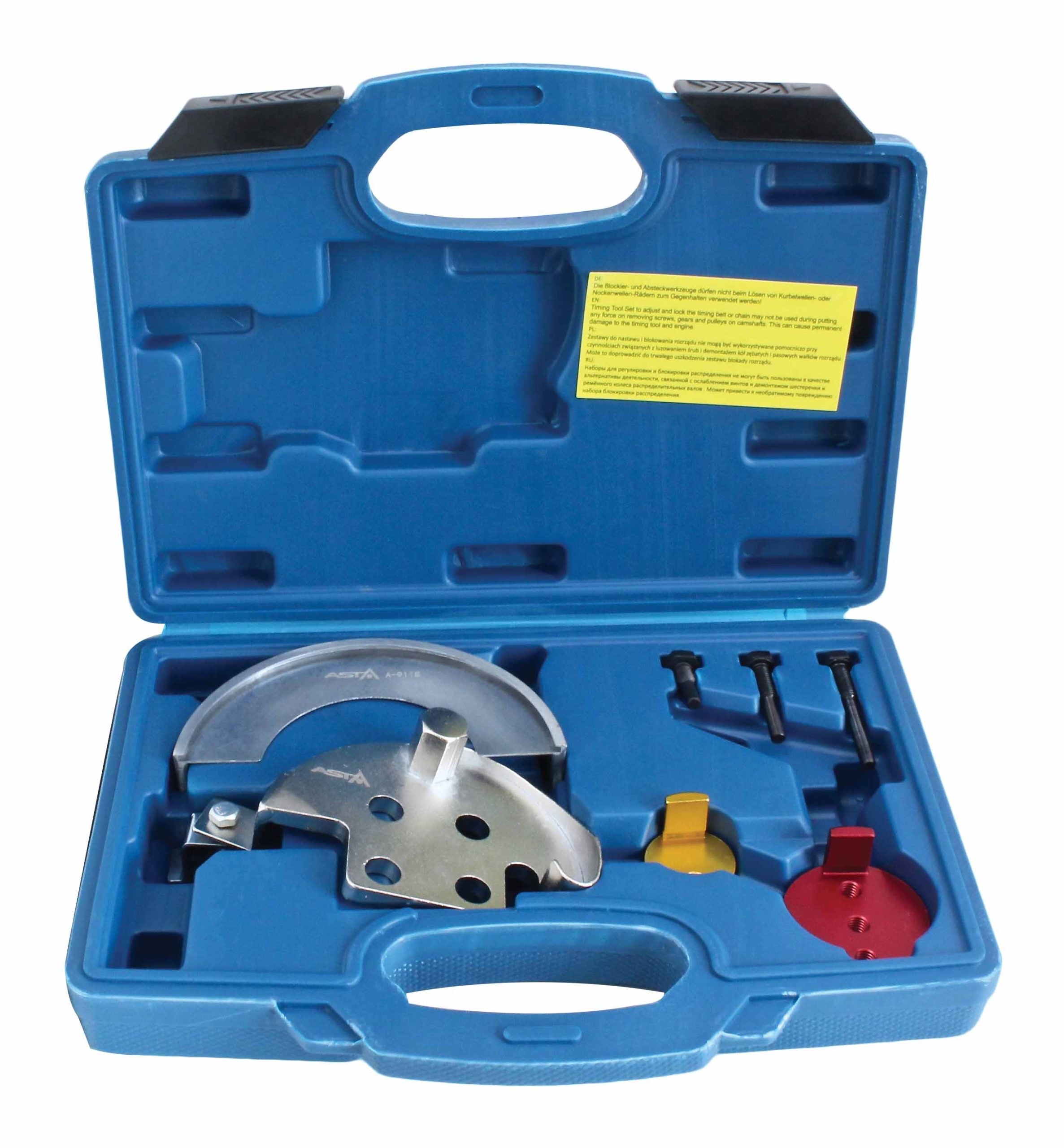 Set di utensili per montaggio cinghie trapezoidali scanalate e cinghie elastiche