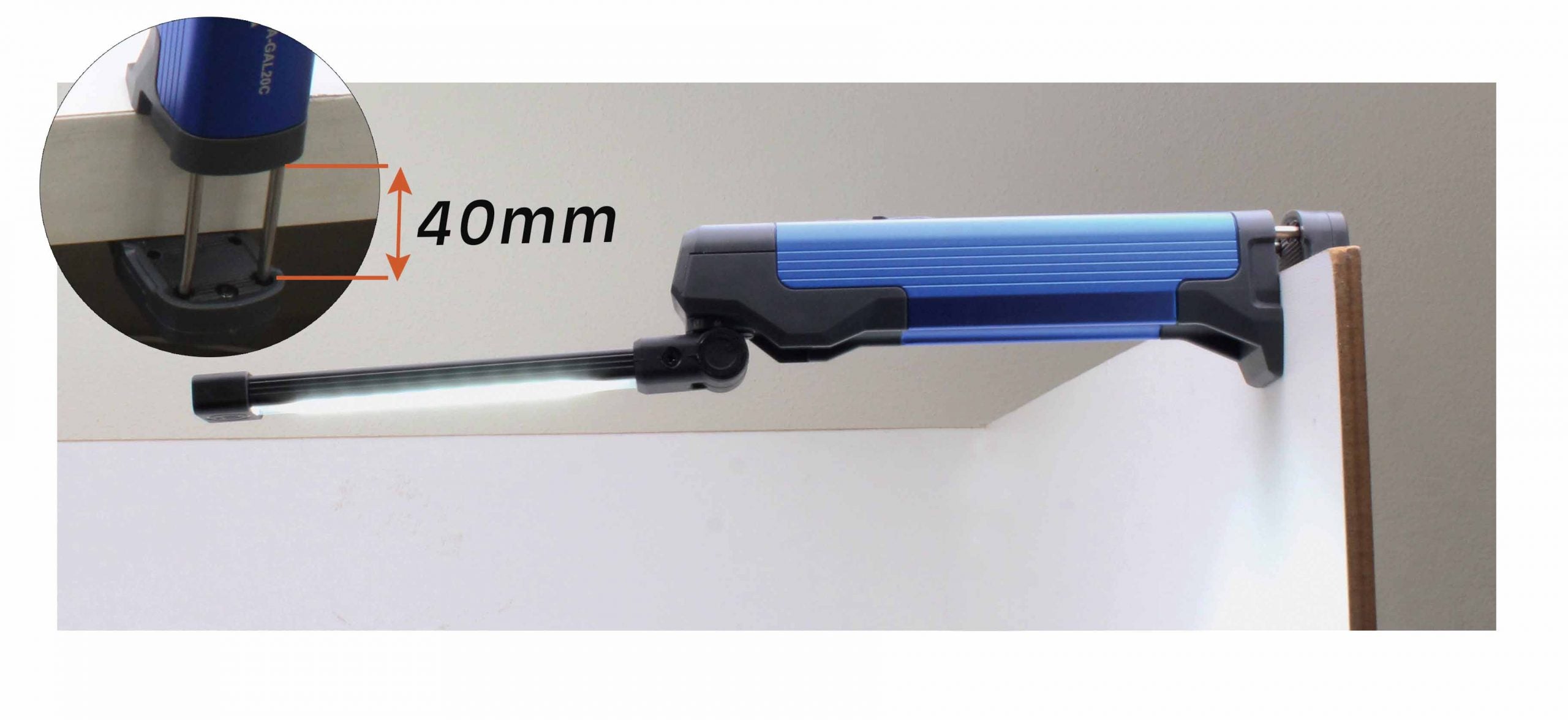 Luce LED COB, magnetica ricaricabile, luce LED lampada per officina, casa, 400 lumen Asta