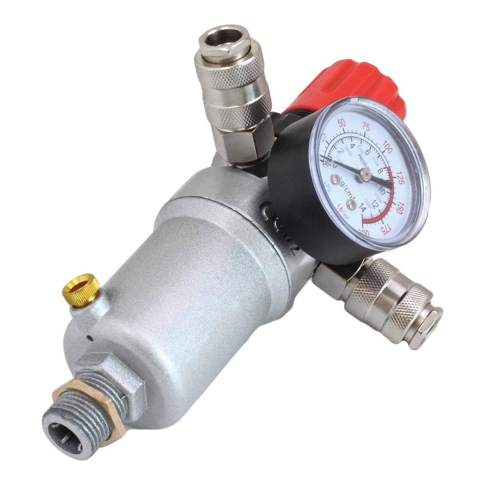 Riduttore di pressione aria per compressore con manometro ,12 Bar, 1/2''